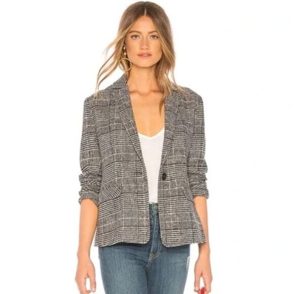 Cupcakes & Cashmere Plaid Blazer - Picture 1 of 4